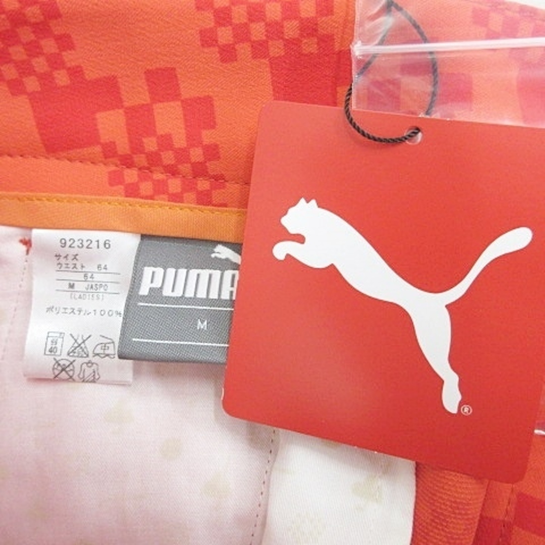 PUMA(プーマ)のプーマ ゴルフ PUMA パンツ チェック ストレッチ 赤 レッド オレンジ M スポーツ/アウトドアのゴルフ(ウエア)の商品写真