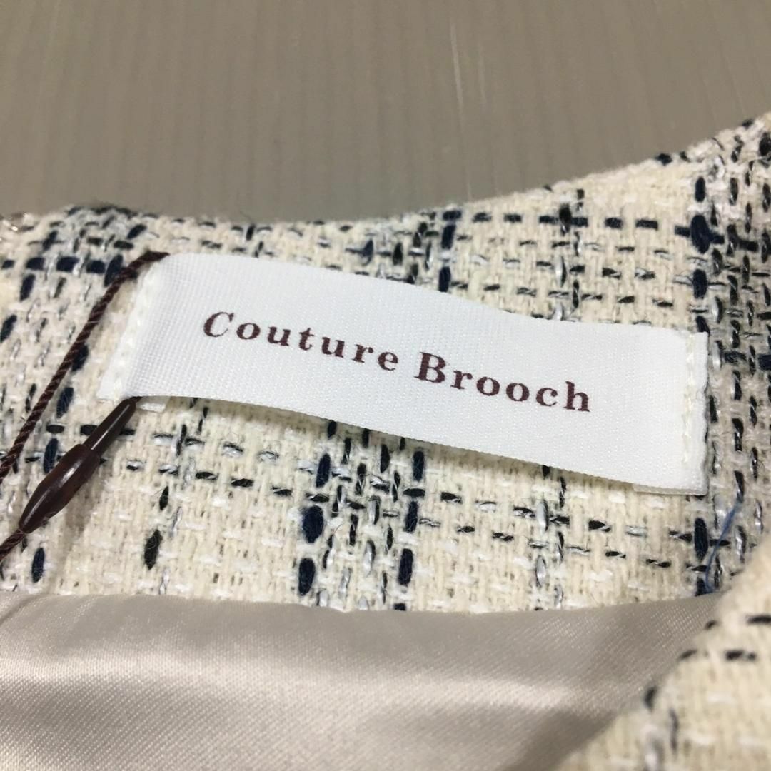 Couture Brooch(クチュールブローチ)のCouture Brooch 半袖 トップス チェック柄 レース 新品未使用品 レディースのトップス(シャツ/ブラウス(半袖/袖なし))の商品写真
