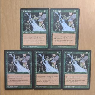 マジックザギャザリング(マジック：ザ・ギャザリング)のMTG 大地の知識 日本語2枚 英語3枚(シングルカード)