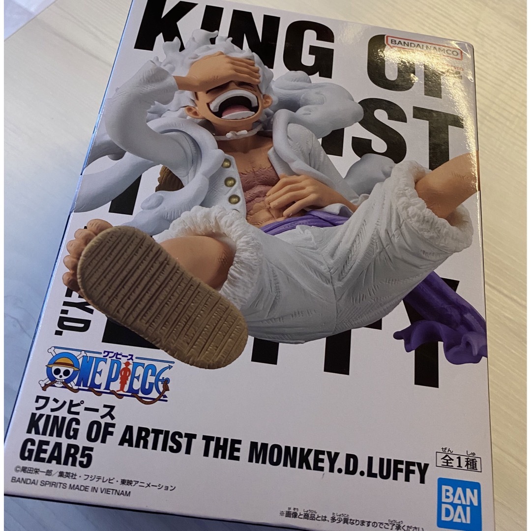 ONE PIECE(ワンピース)のワンピース ルフィ ギア5 フィギュア キングオブアーティスト エンタメ/ホビーのおもちゃ/ぬいぐるみ(キャラクターグッズ)の商品写真