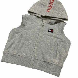 トミーヒルフィガー(TOMMY HILFIGER)のTOMMY HILFIGER ジップアップ パーカー ベスト グレー ブランド(その他)