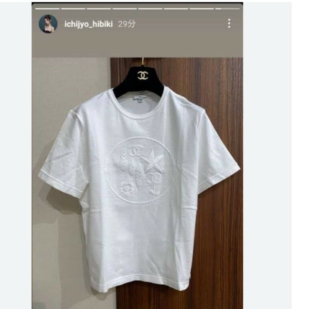 CHANEL(シャネル)の美品♡CHANEL♡Tシャツ M レディースのトップス(Tシャツ(半袖/袖なし))の商品写真