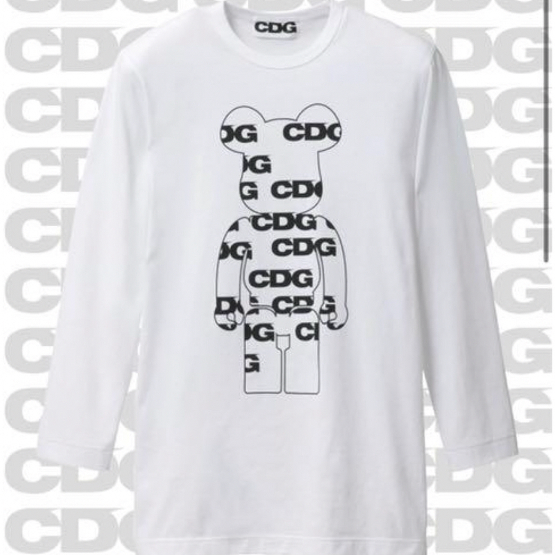 CDG（COMME des GARÇONS）(シーディージー)の新品未使用 CDGコムデギャルソン×ベアブリック クルーネック ロンT メンズのトップス(Tシャツ/カットソー(七分/長袖))の商品写真