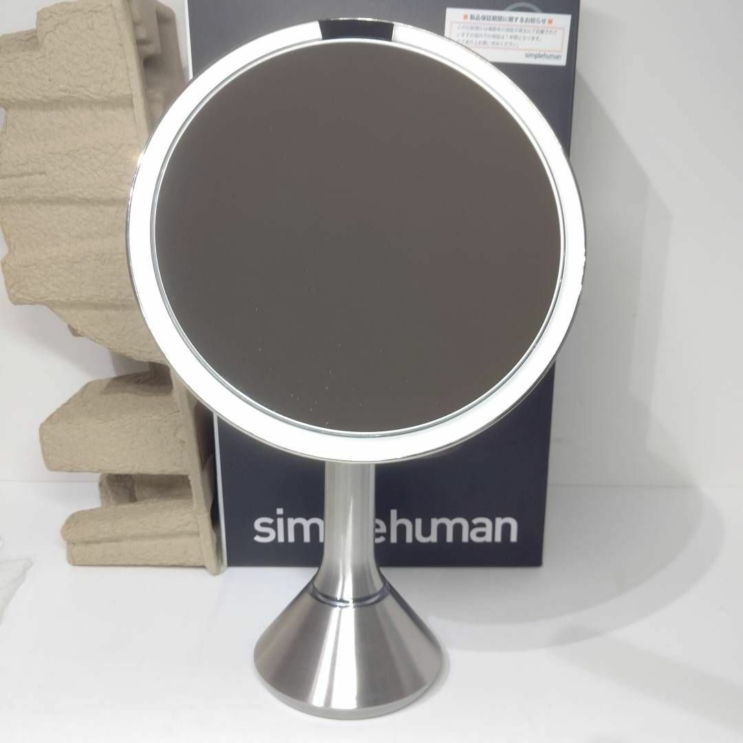 美品】simplehuman センサーミラー BT1080 5倍率 拡大鏡-