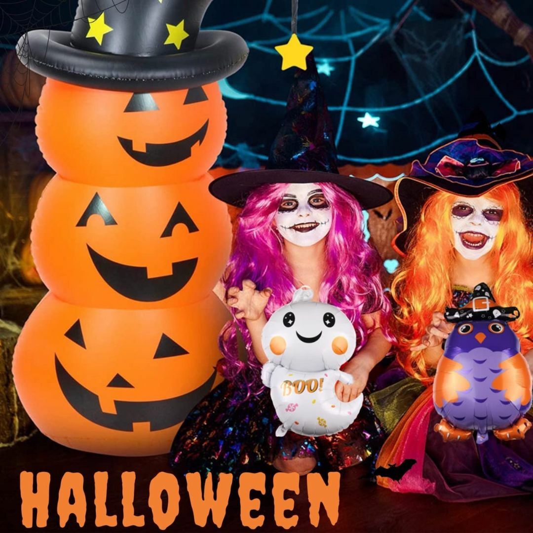 Blsummy ハロウィン 飾り付け かぼちゃ ロッキング バルーン 風船 装飾 3