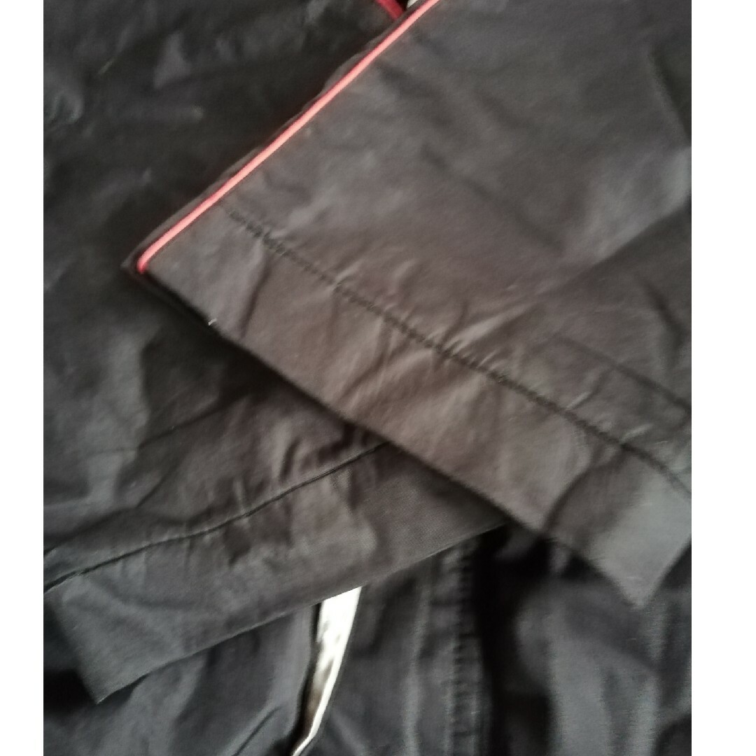 【古着】ジャンパー アウター 上着 キッズ 子供服 160㎝ 黒 ロング キッズ/ベビー/マタニティのキッズ服男の子用(90cm~)(ジャケット/上着)の商品写真