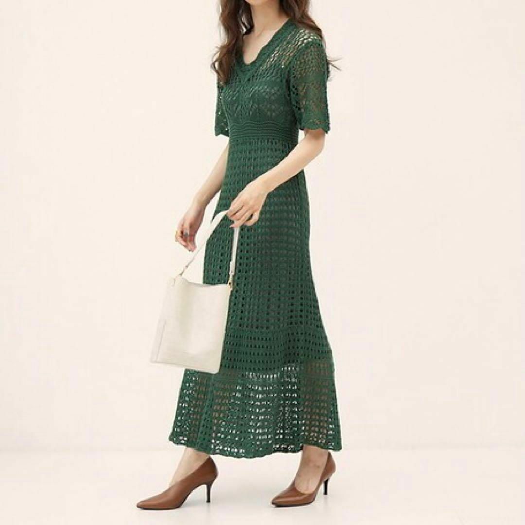 RANDEBOO(ランデブー)の【送料無料】RANDEBOO Crochet knit dress ワンピース レディースのワンピース(ロングワンピース/マキシワンピース)の商品写真