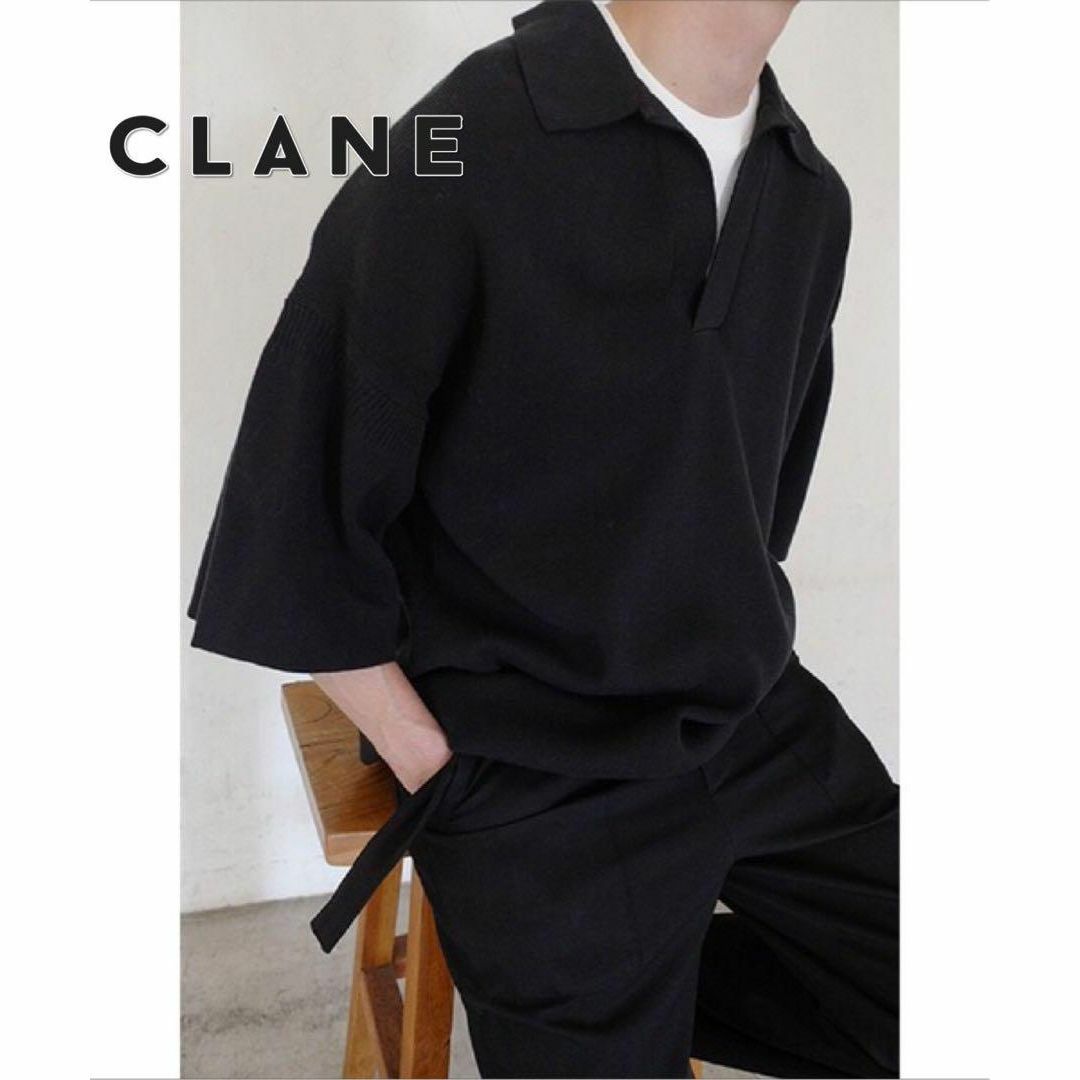 ★　CLANE HOMME クラネ フィッシャーマンセーター　 立体ニット