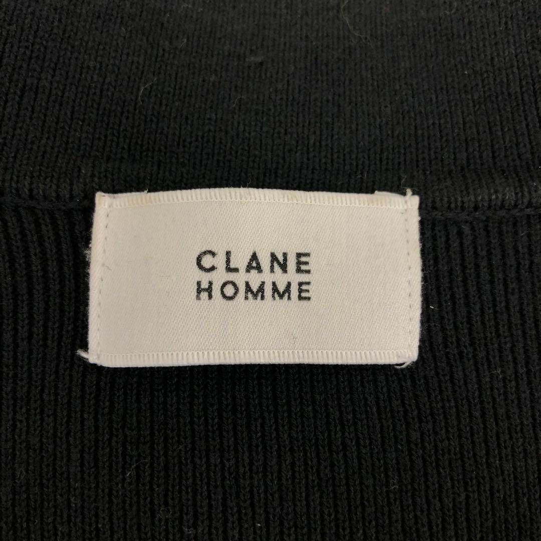 【送料無料】★CLANE HOMME ニットポロシャツ size2 トップス 黒