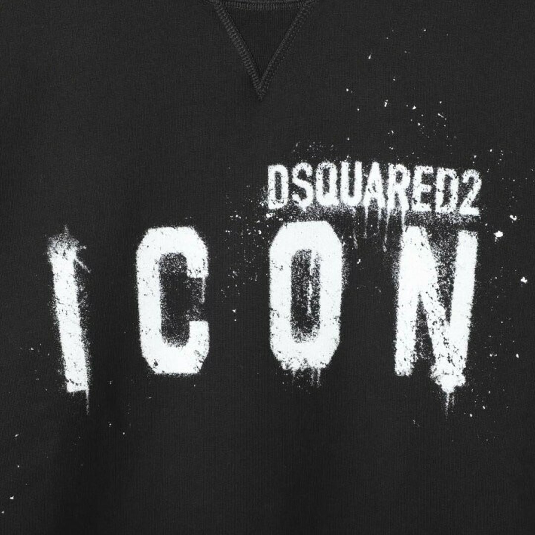 DSQUARED2(ディースクエアード)のDsquared2 ディースクエアード スウェット ブラック Mサイズ メンズのトップス(スウェット)の商品写真