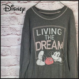 ディズニー(Disney)のDisney　ディズニー トレーナー　ミッキーマウス　デカロゴ(Tシャツ(長袖/七分))