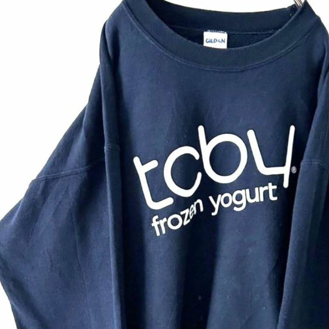 ギルダン tcby フローズンヨーグルト スウェット L ネイビー紺色