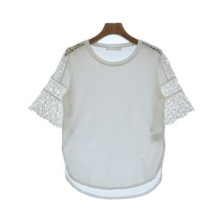 クロエ PICTORIA PRINT Tシャツ カットソー ノースリーブ S 白