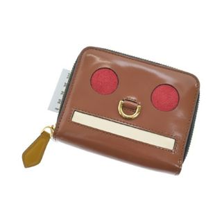 マルニ(Marni)のMARNI マルニ 財布・コインケース - 茶x赤xベージュ系等 【古着】【中古】(財布)