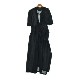 ヨウジヤマモト(Yohji Yamamoto)のYOHJI YAMAMOTO ヨウジヤマモト ワンピース 2(S位) 黒 【古着】【中古】(ひざ丈ワンピース)