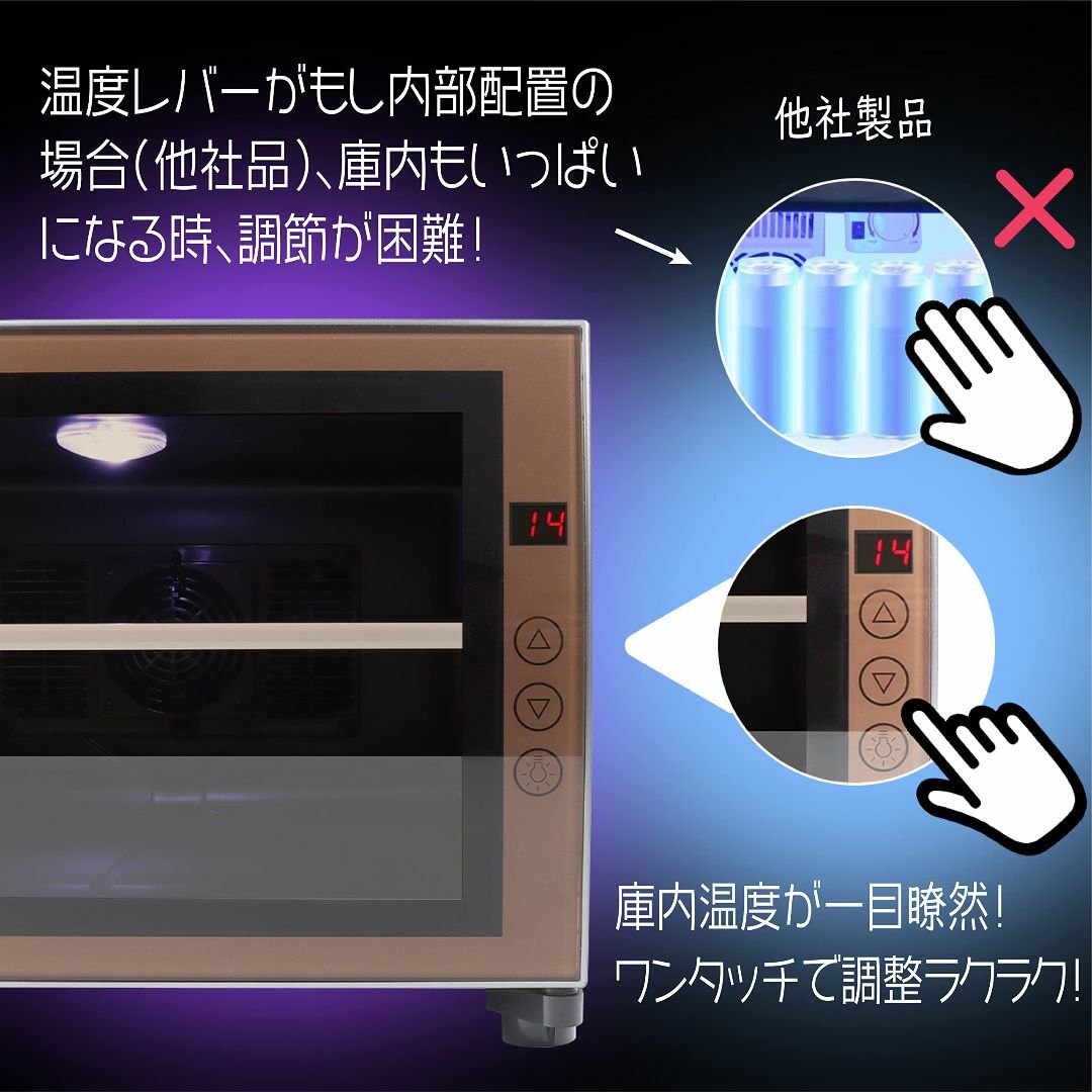 Shelddi 小型冷蔵庫 23L 静音 おしゃれ 省エネ ミニ電子冷蔵庫 一人 2