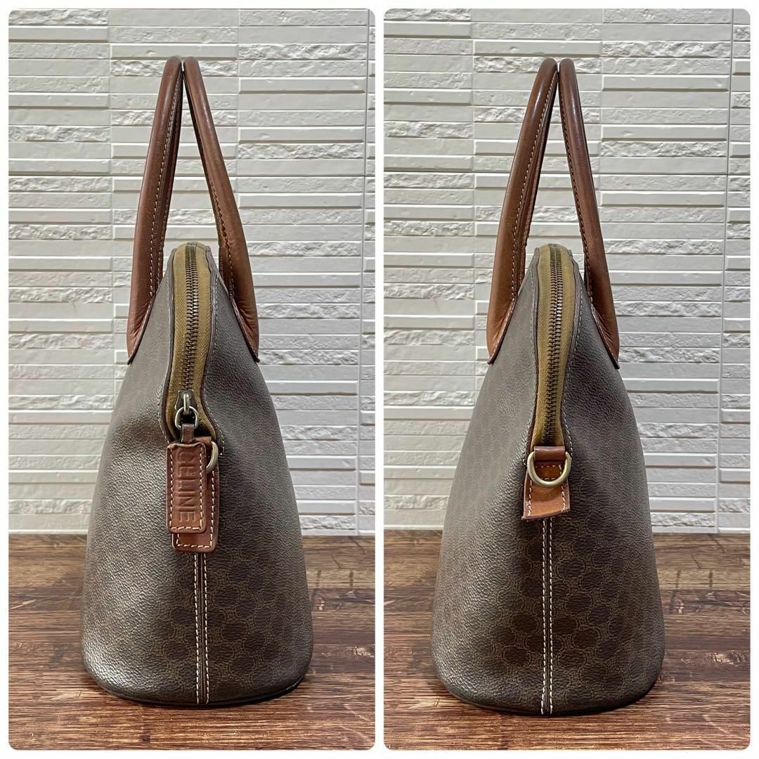 celine - セリーヌ マカダム レザー ハンド トート バッグ ゴールド