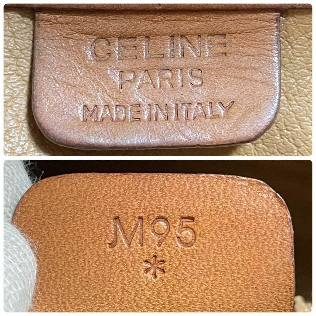 celine - セリーヌ マカダム レザー ハンド トート バッグ ゴールド