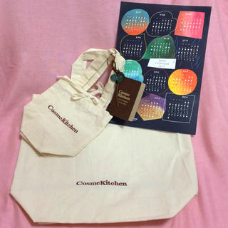 コスメキッチン(Cosme Kitchen)のコスメキッチン ショップ袋（大・小）2017年ムーンカレンダー(ショップ袋)