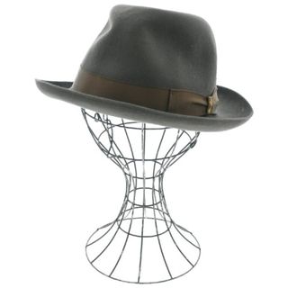 ボルサリーノ(Borsalino)のBorsalino ボルサリーノ ハット 57 チャコールグレー系 【古着】【中古】(ハット)