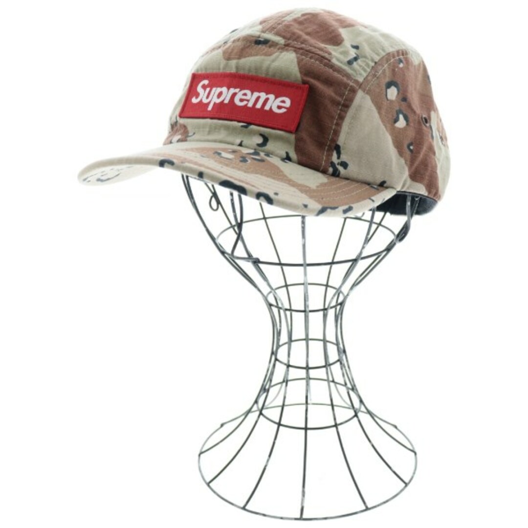 Supreme シュプリーム キャップ - ベージュ系x茶等