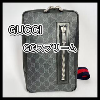 Gucci - Gucci 極美品 GGスプリーム ソフト ボディバッグ ウエスト