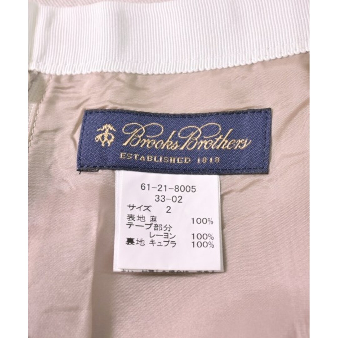 Brooks Brothers(ブルックスブラザース)のBrooks Brothers ひざ丈スカート 2(M位) ベージュ 【古着】【中古】 レディースのスカート(ひざ丈スカート)の商品写真