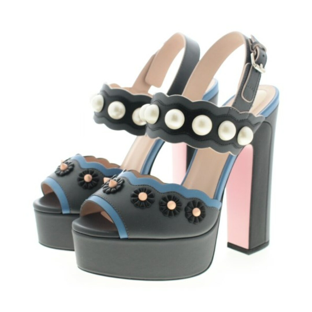 FENDI - FENDI フェンディ パンプス EU36(22.5cm位) グレーx青x黒等
