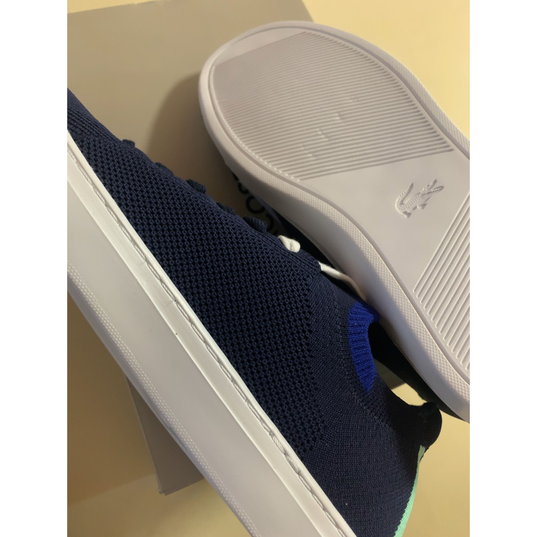 LACOSTE ローカットスニーカー ネイビー×ホワイト27.0