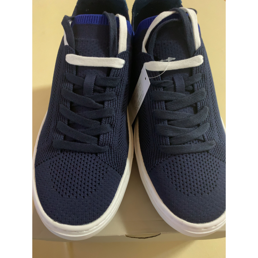 LACOSTE ローカットスニーカー ネイビー×ホワイト27.0