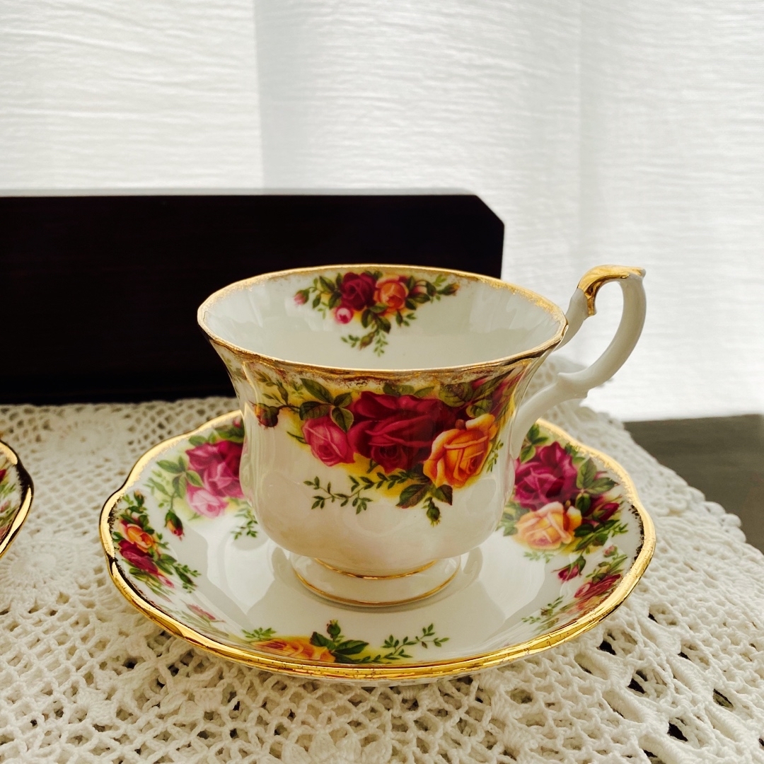 Royal Albert オールドカントリー ローズ カップ&ソーサー 2客