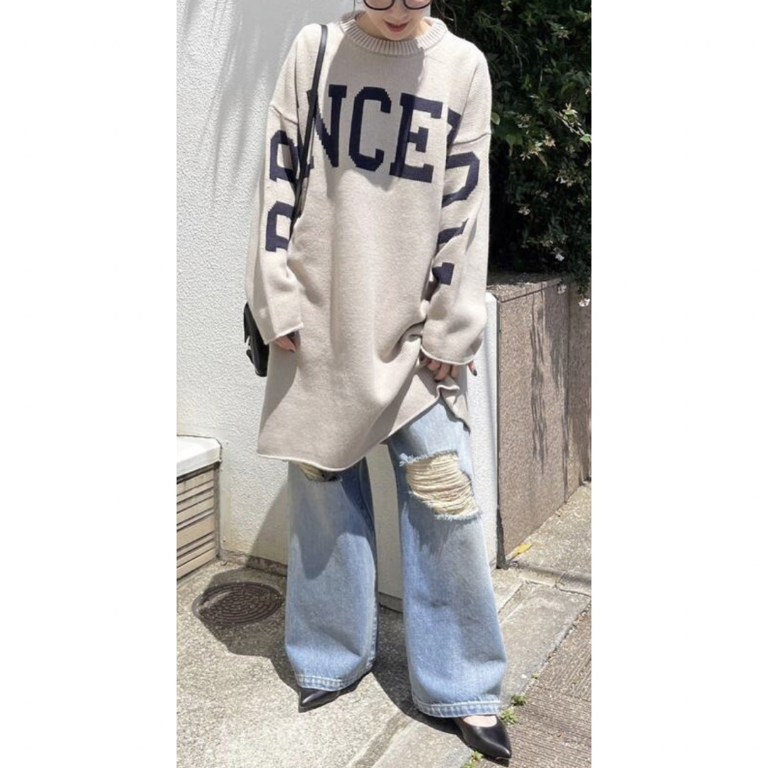 Spick & Span - 2023AW Spick and spanビッグロゴニットワンピースの