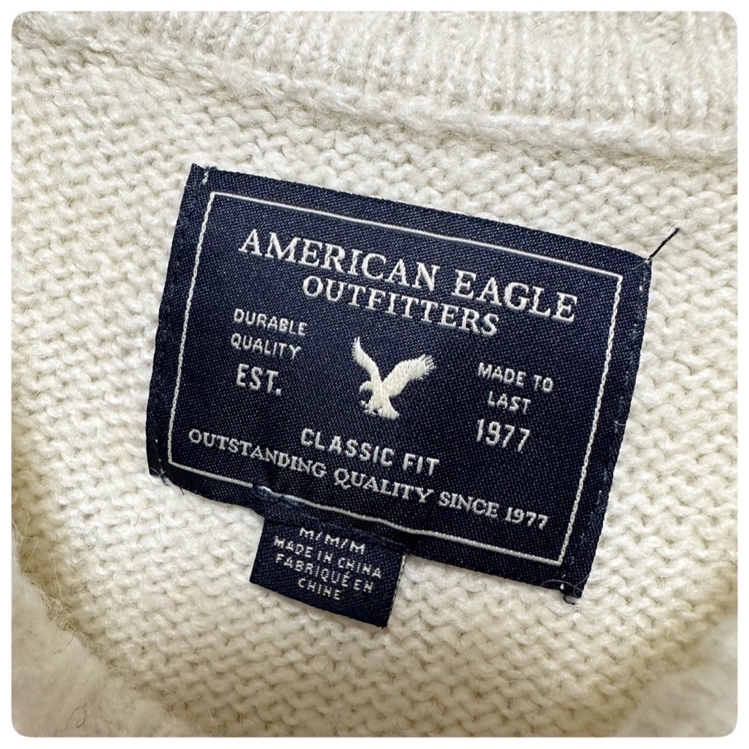 American Eagle(アメリカンイーグル)のメンズ アメリカンイーグル ノルディック柄 ニット セーター プルオーバー M メンズのトップス(ニット/セーター)の商品写真