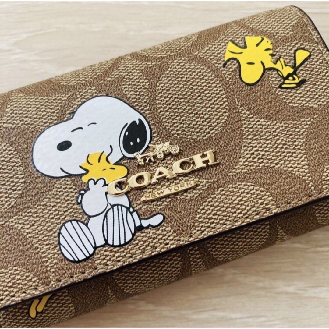 【ラッピングセット×2セット】COACH キーケース　ピーナッツコラボ　5連