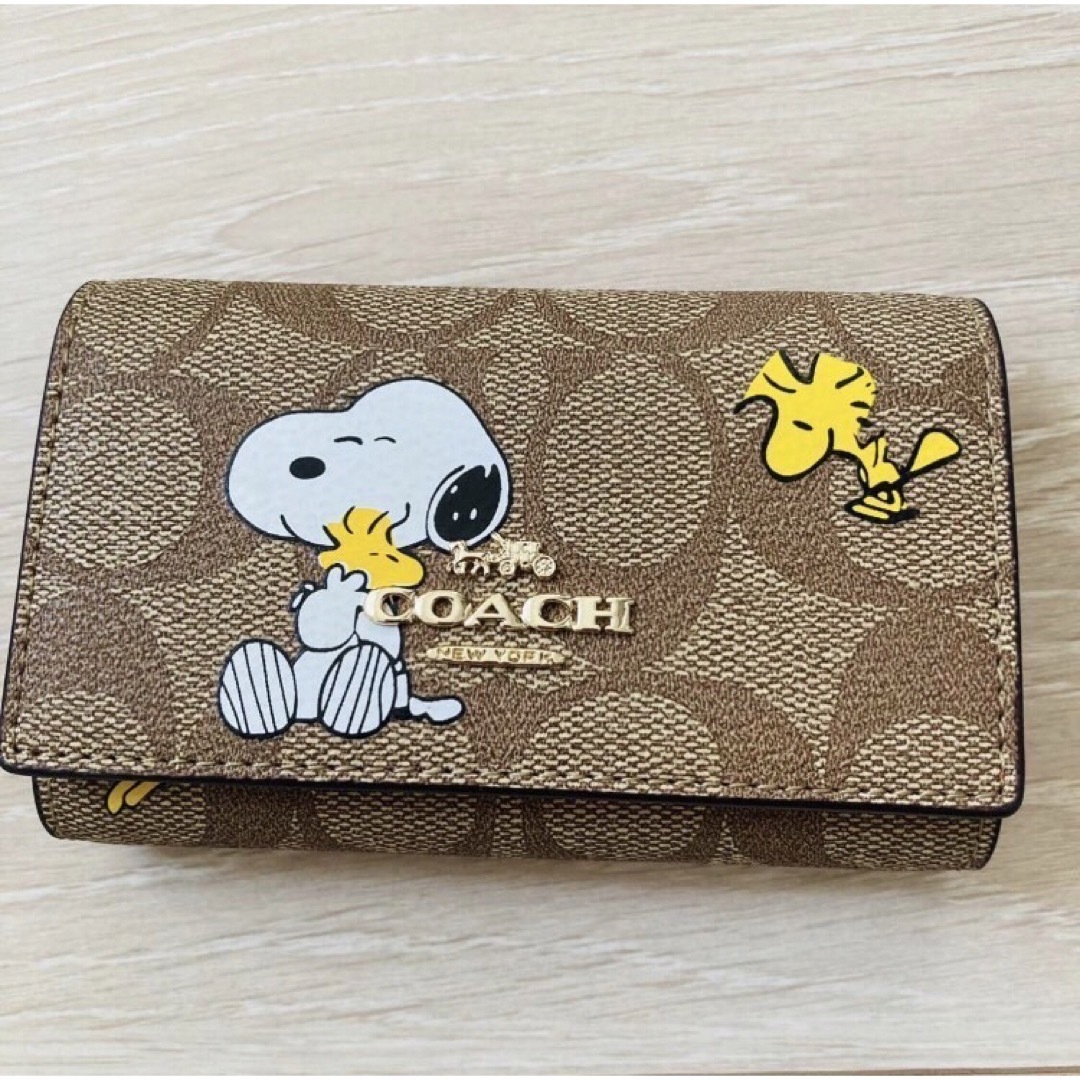 【新品未使用】COACH xピーナッツ限定コラボ　5連キーケース スヌーピー