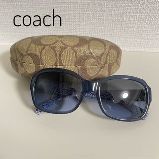 コーチ(COACH)のCOACH ネイビーカラー　サングラス　ハートモチーフ(サングラス/メガネ)