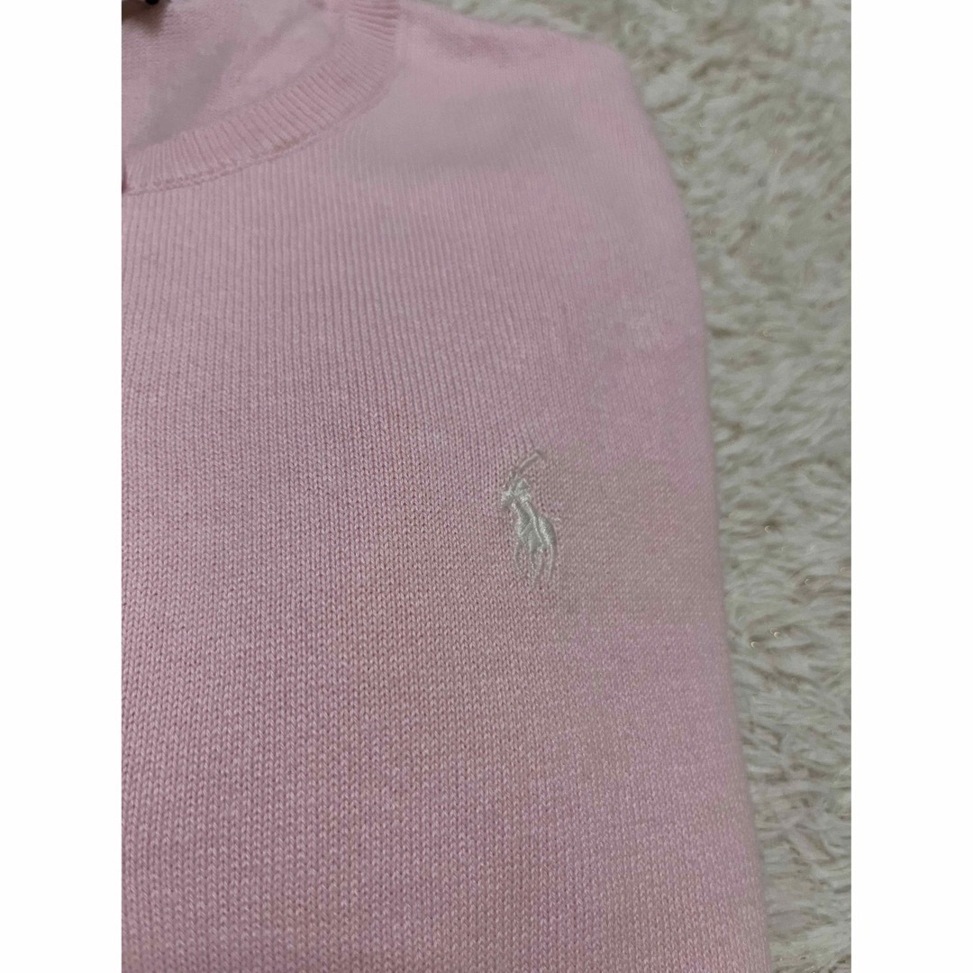 POLO RALPH LAUREN(ポロラルフローレン)の新品　ポロ　ラルフローレン　カーディガン　ニット　ピンク　トップス　人気　完売 レディースのトップス(カーディガン)の商品写真