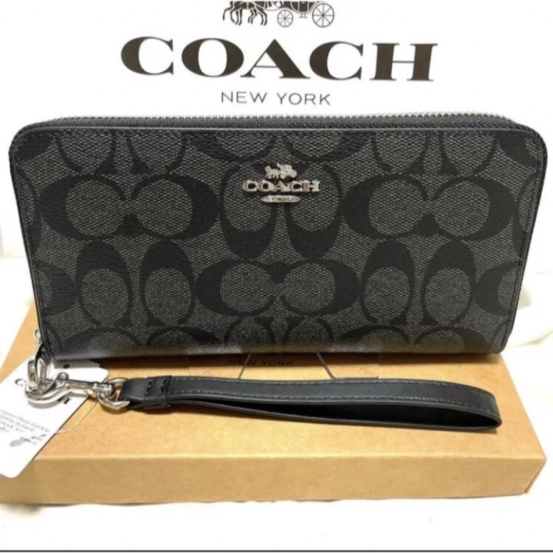 COACH - 【新品・未使用】新作コーチ ラウンドジップ 長財布 メンズ