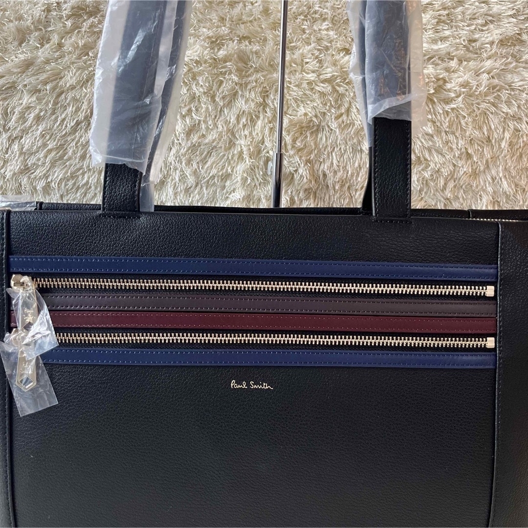 Paul Smith(ポールスミス)の【新品未使用】Paul Smith シグネチャージップストライプ　トートバッグ メンズのバッグ(トートバッグ)の商品写真