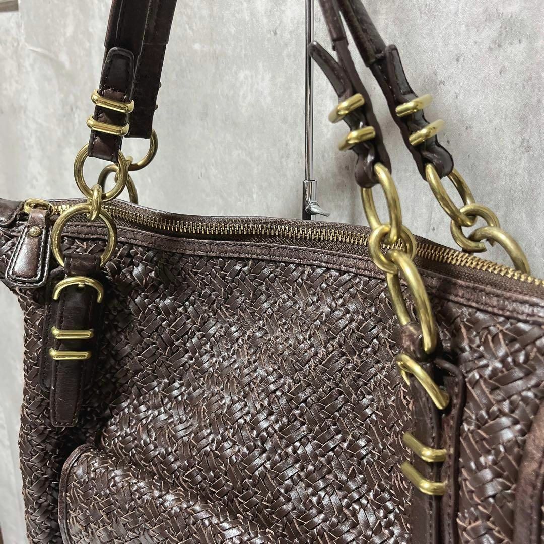COACH - コーチ 2wayバッグ ショルダーバッグ 総柄 レザー ラウンド