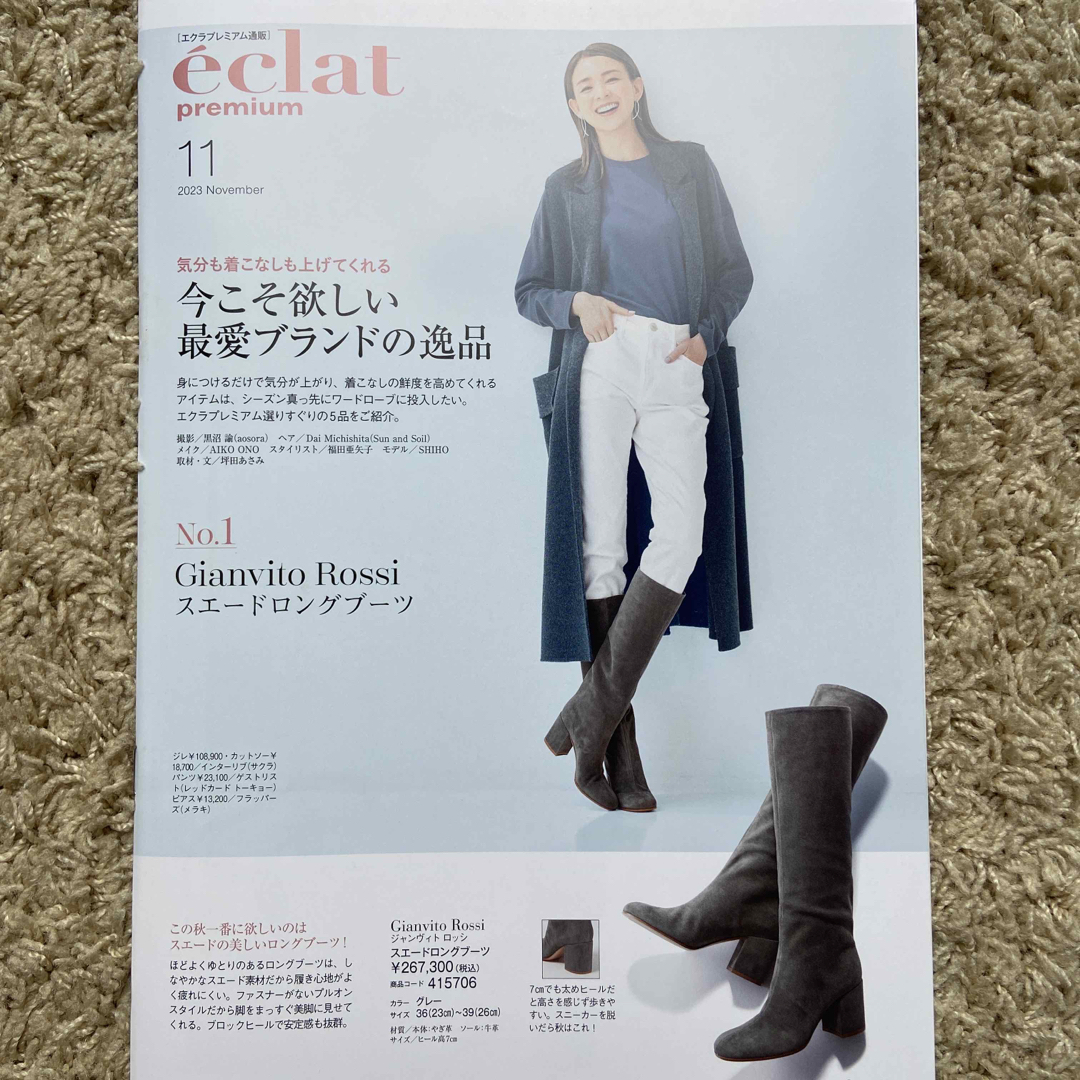 集英社(シュウエイシャ)のeclat (エクラ) 2023年 11月号 エンタメ/ホビーの雑誌(ファッション)の商品写真