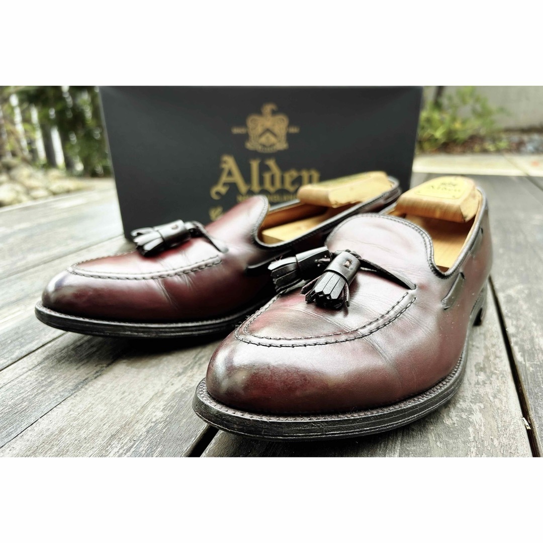 ALDEN】US9.5 27.5cm タッセルローファー-