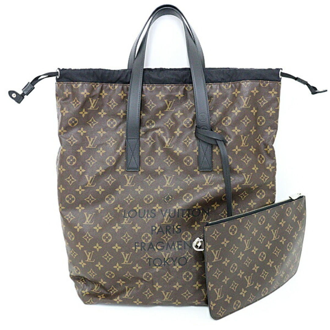 ルイ ヴィトン LOUIS VUITTON フラグメント カバ ライト 藤原ヒロシコラボ マカサー トートバッグ ポーチ付き M43416Aランク