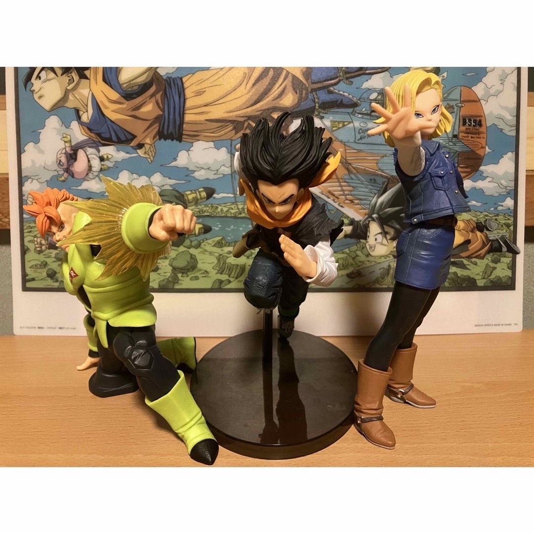 ドラゴンボールZ 人造人間16号&17号&18号 フィギュア 鳥山明の ドラゴンボールZ 人造人間16号&17号&18号 フィギュア 鳥山明の