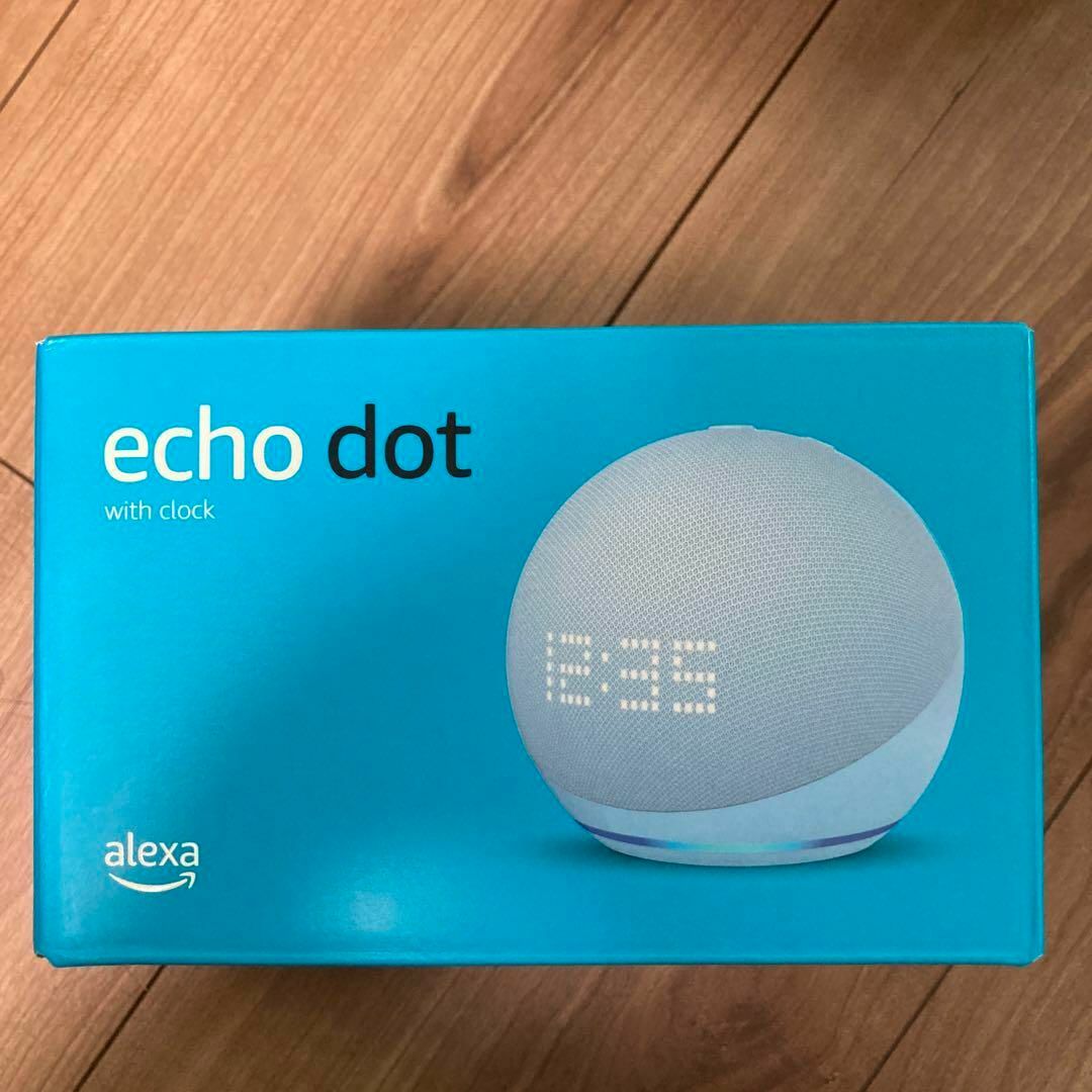 Echo Dot with clock 第5世代 時計付きスマートスピーカー 青