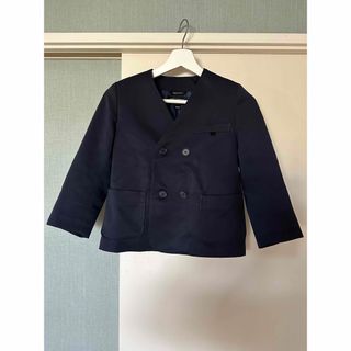 小学校　制服　125A   男女兼用　ブレザー　紺　ネイビー　ダブル　PINE(ジャケット/上着)