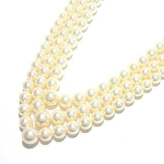 ミキモト(MIKIMOTO)のミキモト ネックレス美品  - パール×K18WG(ネックレス)