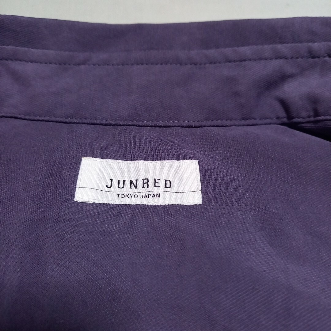 JUNRED(ジュンレッド)のJUNREDポリ、ナイロン混シャツ長袖薄紫M新品未使用 メンズのトップス(シャツ)の商品写真