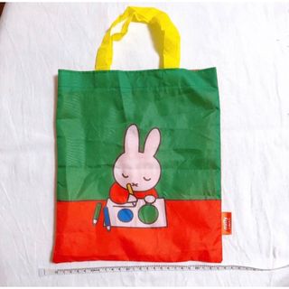 ミッフィー(miffy)のミッフィー エコバッグ お絵描き うさこちゃんがっこうへいく 新品 送料込み！(エコバッグ)