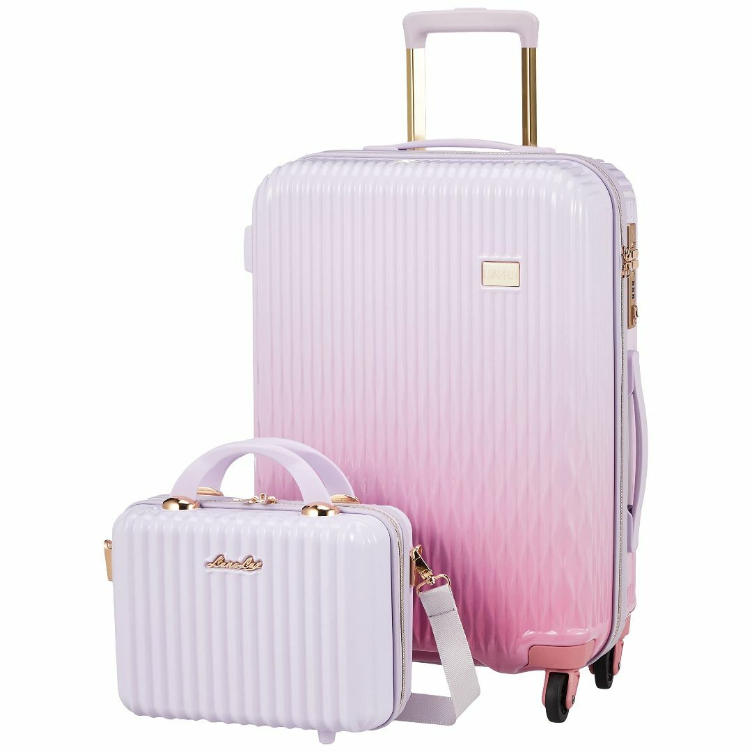 【色: 内装抗菌ホワイトピンクピンク Mサイズ】[Siffler] スーツケースのサムネイル